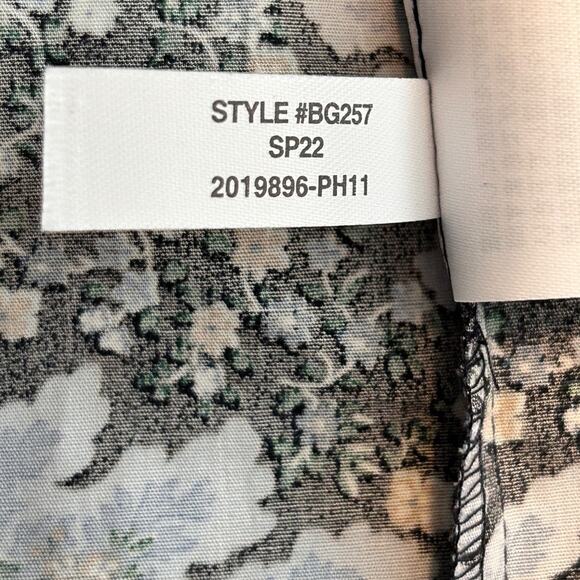 J Crew Collection Tie-Sleeve Button-Front Top in Ratti® Pacific Paisley M - Picture 9 of 13